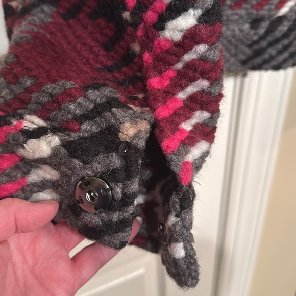 CHARLIE B Women's Mulberry Wool Blend Plaid Short Coat Winter Warm TG/XL NEW - Picture 6 of 16